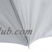 Outsunny 7.2 Outdoor Beach Sun Umbrella with Removable Side Curtain - Cream White   